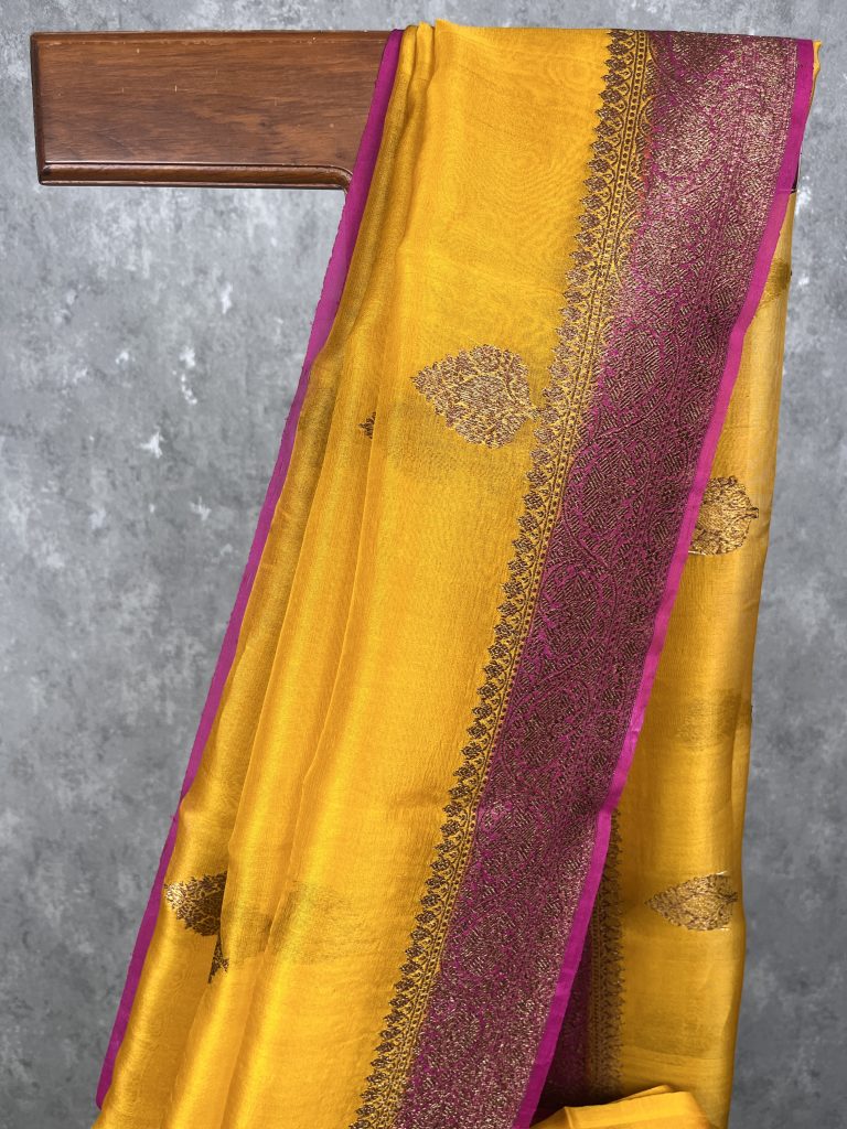 SILK ORGANZA BANARASI SAREE - Image 2
