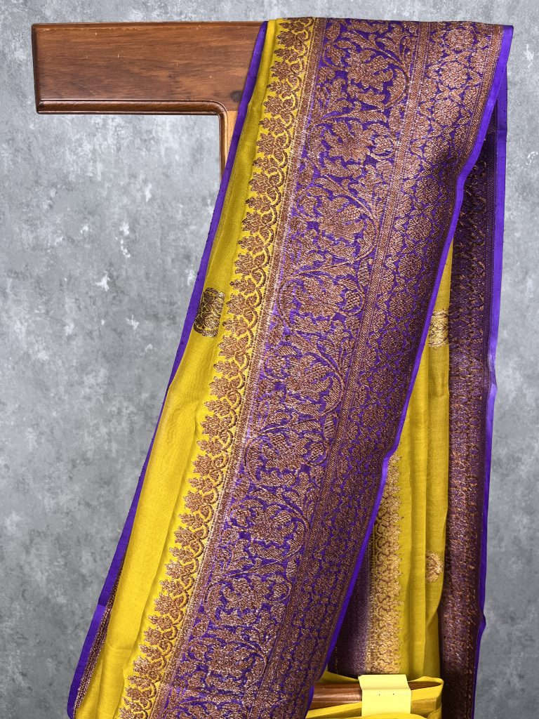 SILK ORGANZA BANARASI SAREE - Image 2