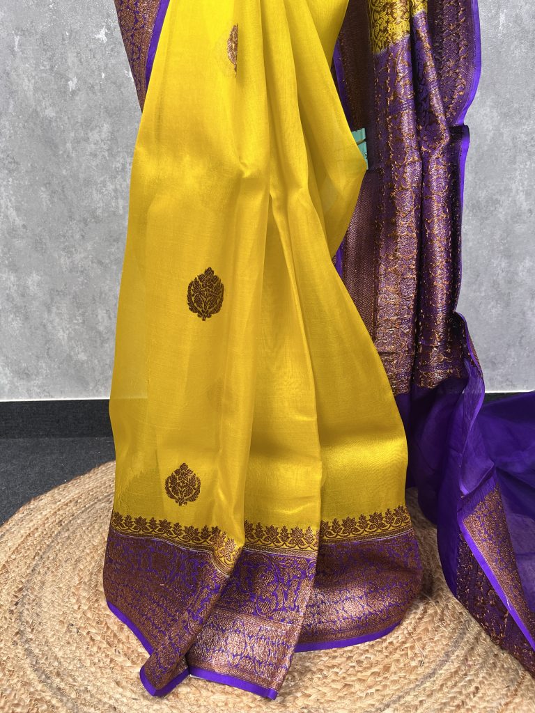 SILK ORGANZA BANARASI SAREE - Image 3