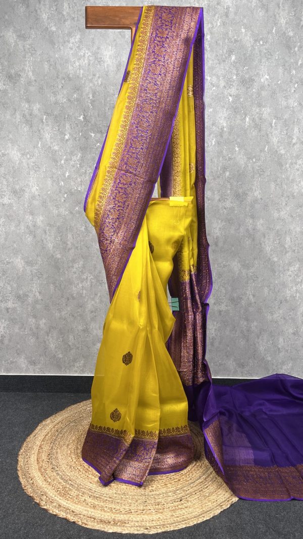 SILK ORGANZA BANARASI SAREE