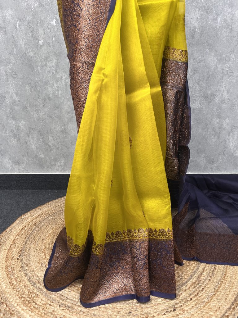 SILK ORGANZA BANARASI SAREE - Image 3