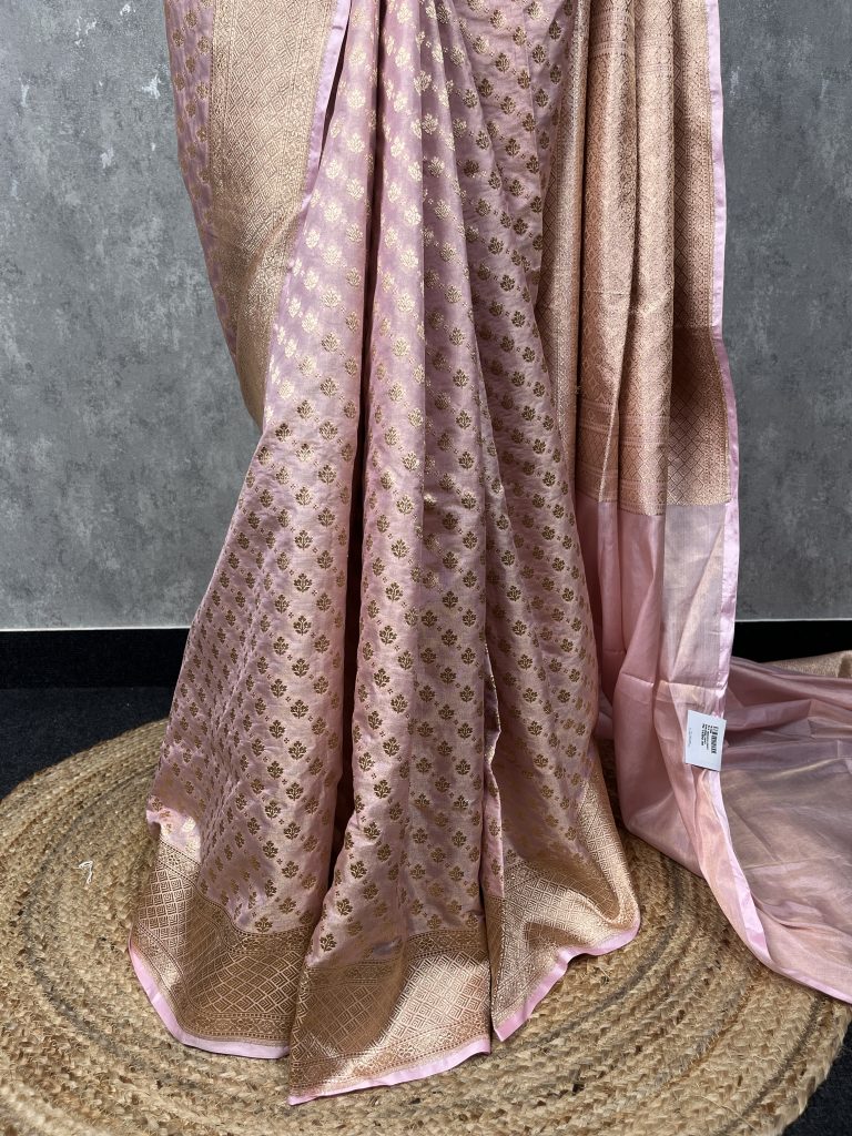 TISSUE KATAN SILK BANARASI HANDLOOM SAREE - Image 3