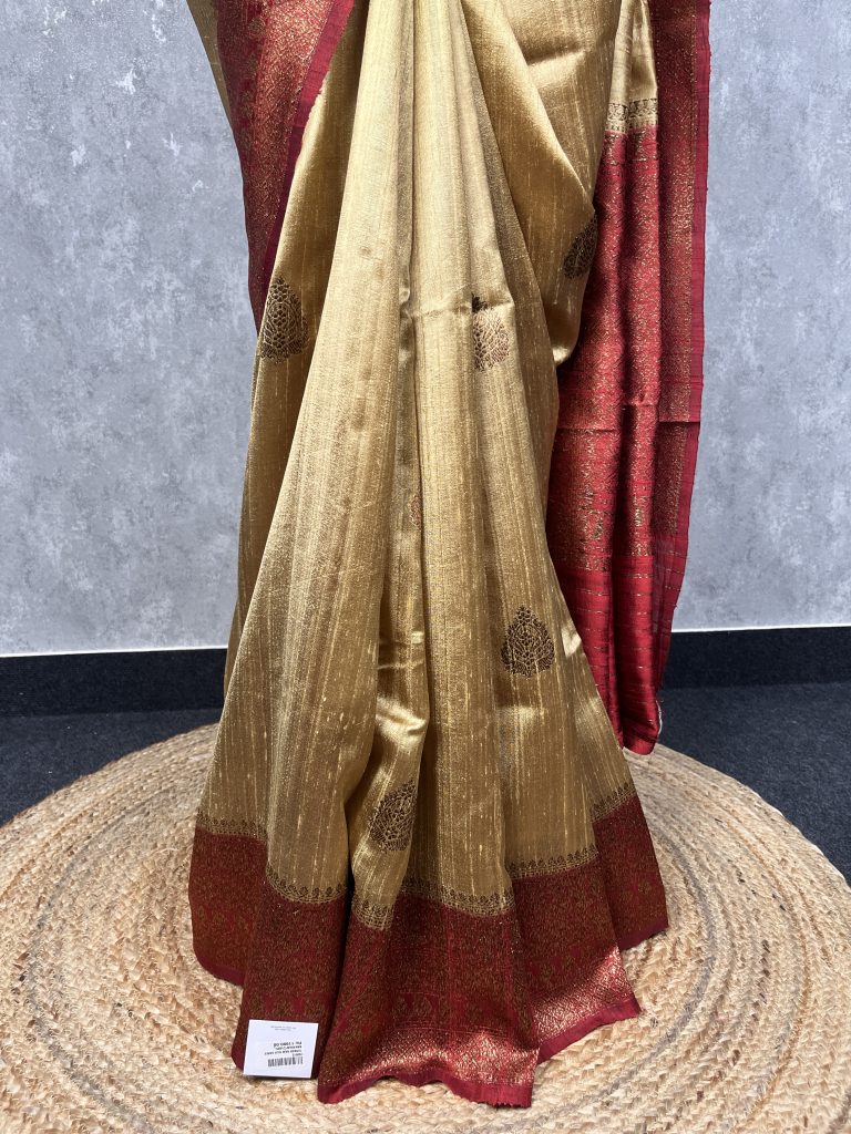 TUSSAR RAW SILK BANARASI SAREE - Image 3
