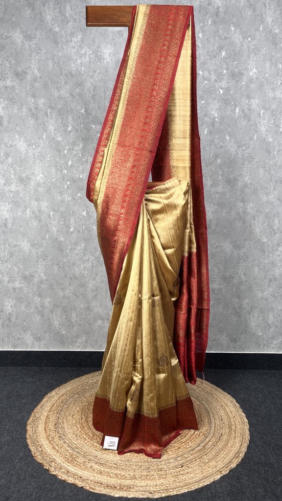 TUSSAR RAW SILK BANARASI SAREE