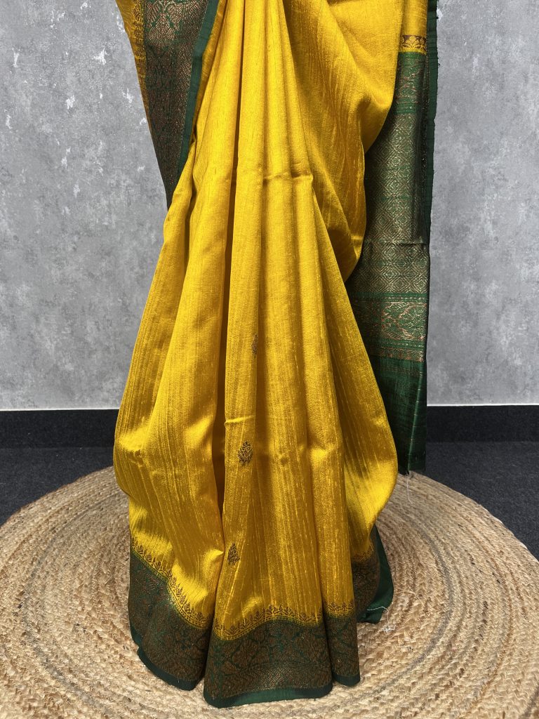 TUSSAR RAW SILK BANARASI SAREE - Image 3