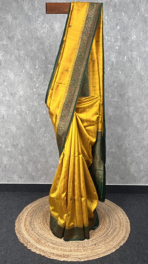 TUSSAR RAW SILK BANARASI SAREE