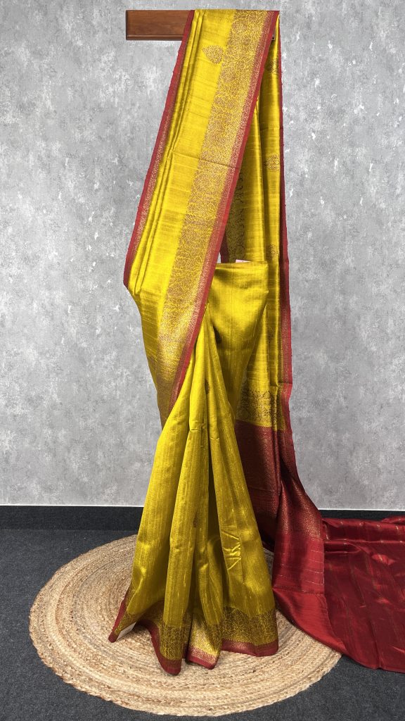 TUSSAR RAW SILK BANARASI SAREE