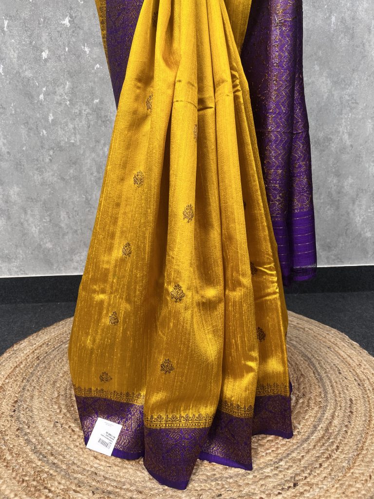 TUSSAR RAW SILK BANARASI SAREE - Image 3