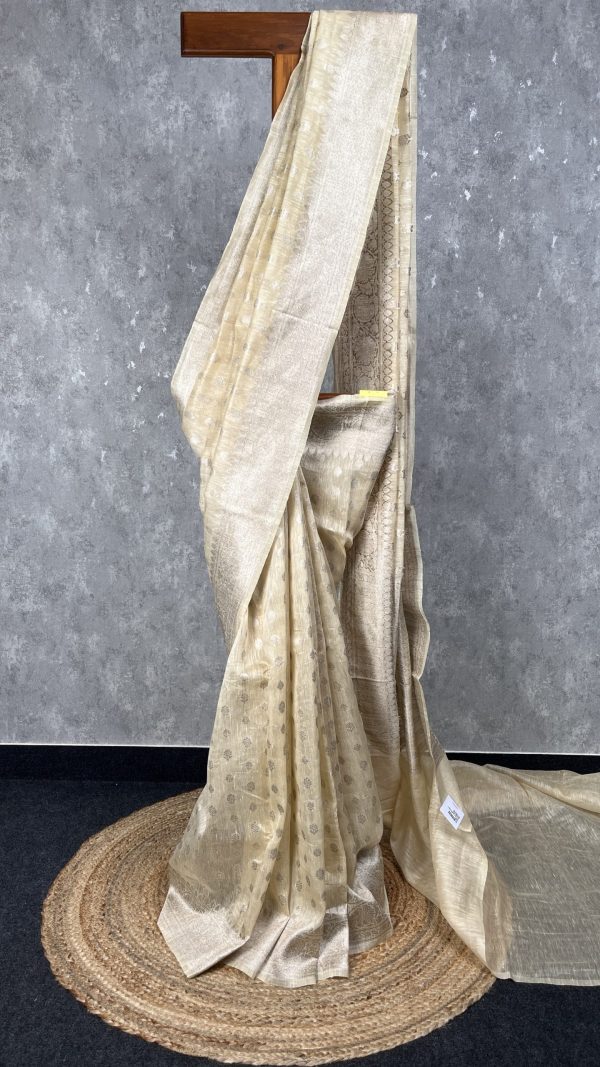 SILK LINEN BANARASI SAREE