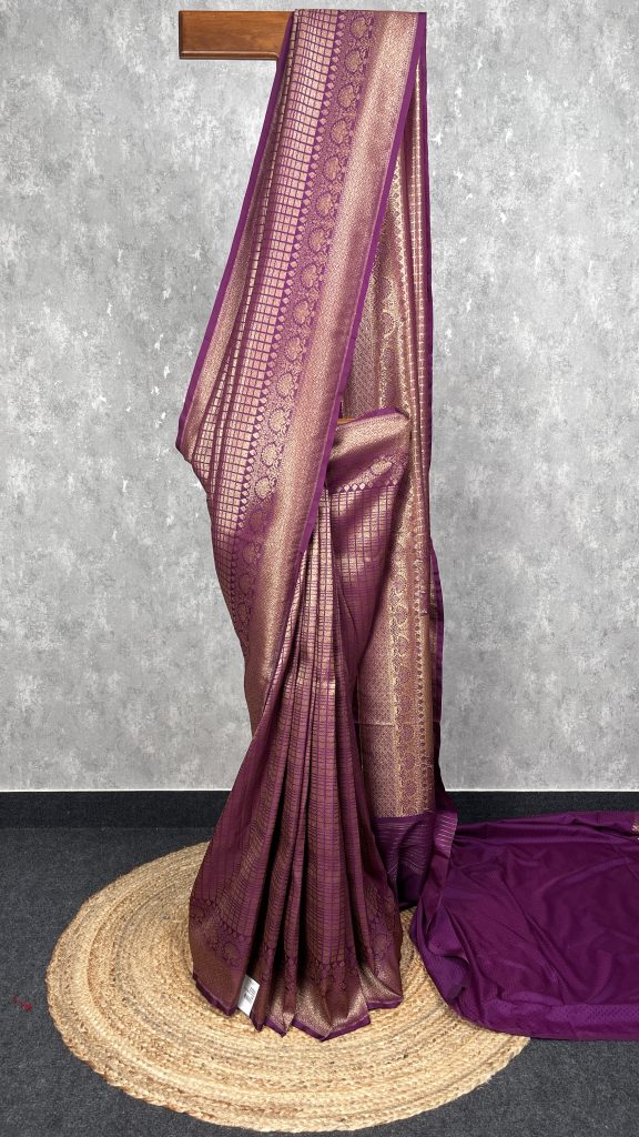SEMI KATAN ANTIQUE ZARI BANARASI SAREE