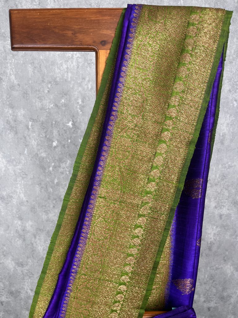TUSSAR RAW SILK BANARASI SAREE - Image 2