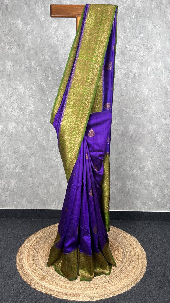 TUSSAR RAW SILK BANARASI SAREE
