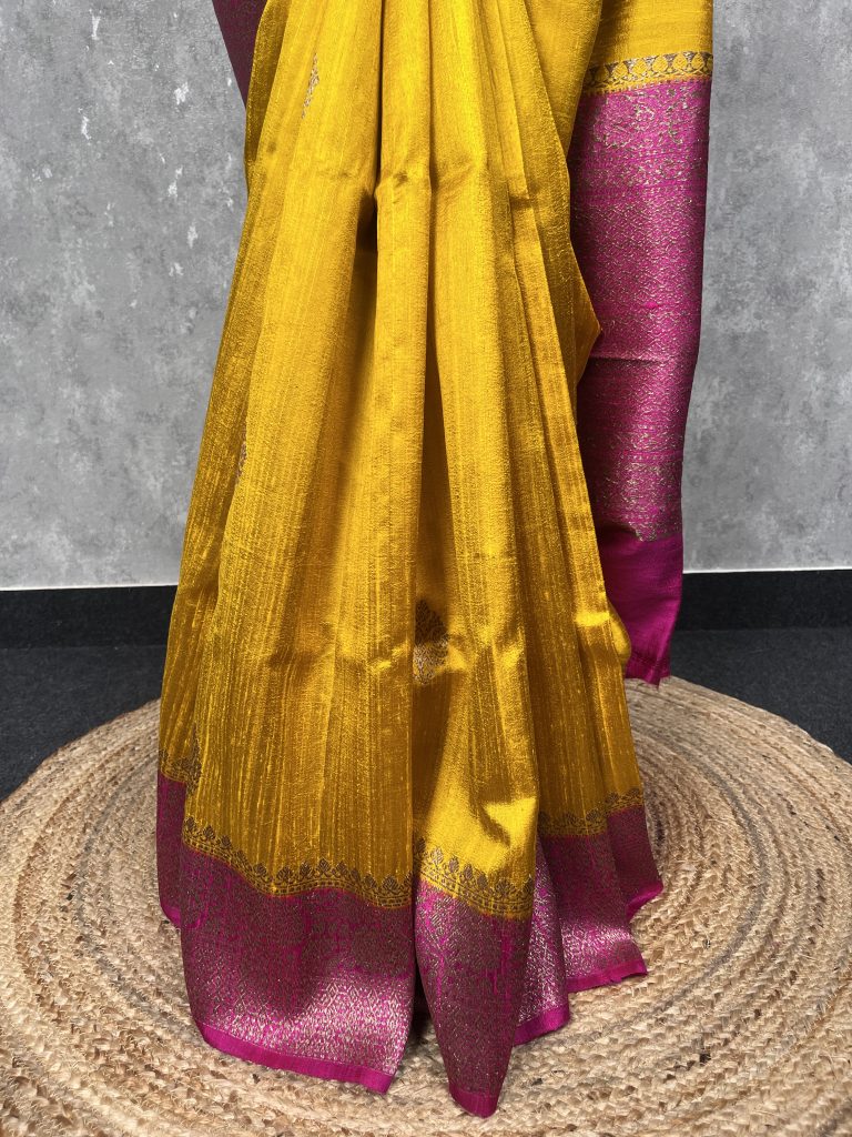 TUSSAR RAW SILK BANARASI SAREE - Image 3