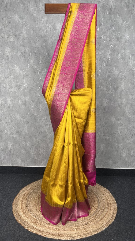 TUSSAR RAW SILK BANARASI SAREE