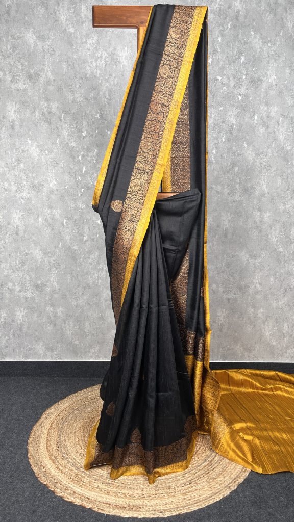 TUSSAR RAW SILK BANARASI SAREE