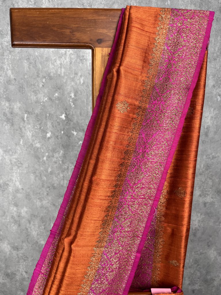 TUSSAR RAW SILK BANARASI SAREE - Image 2