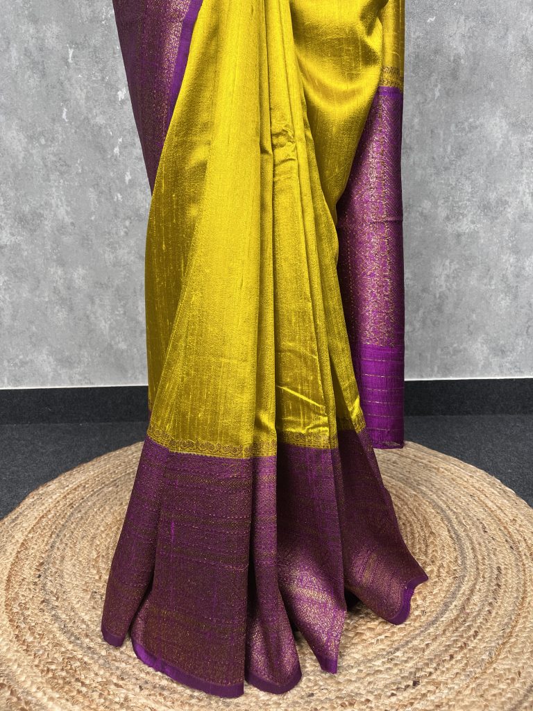TUSSAR RAW SILK BANARASI SAREE - Image 3
