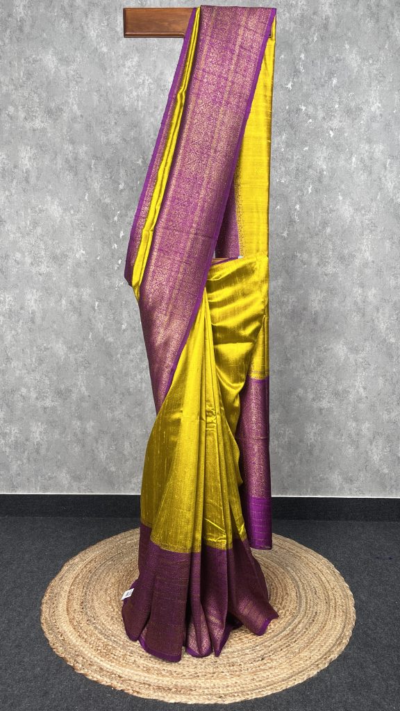 TUSSAR RAW SILK BANARASI SAREE