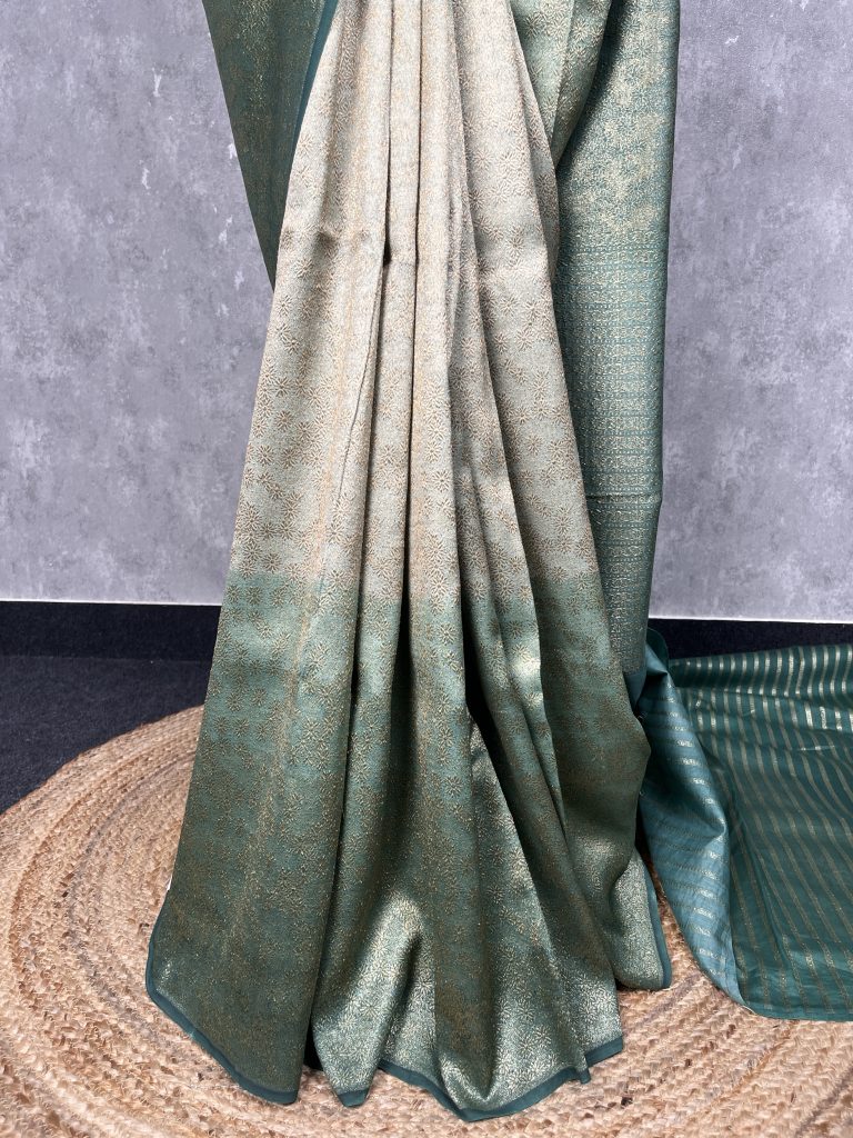 CHANDERI BROCADE BANARASI SAREE - Image 3