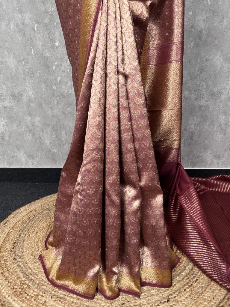 CHANDERI BROCADE BANARASI SAREE - Image 3
