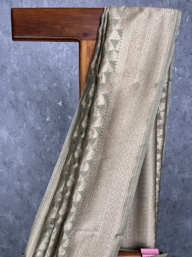 CHANDERI BROCADE BANARASI SAREE - Image 2