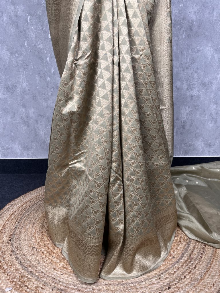 CHANDERI BROCADE BANARASI SAREE - Image 3