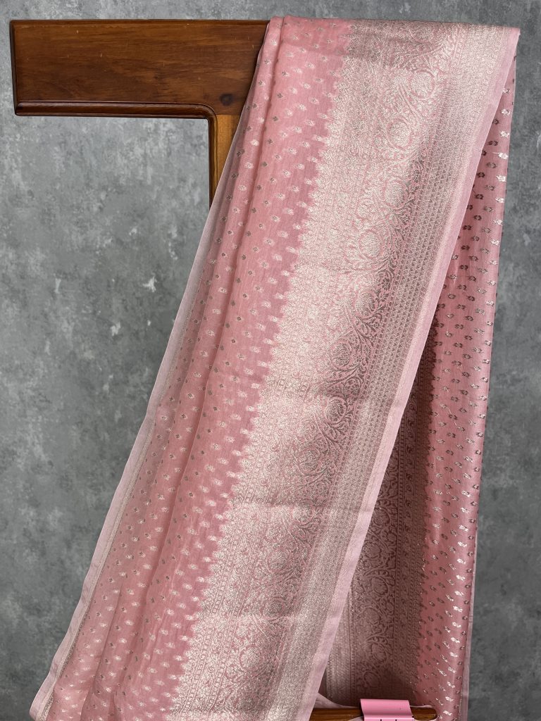 SILK ORGANZA WATER ZARI BANARASI SAREE - Image 2