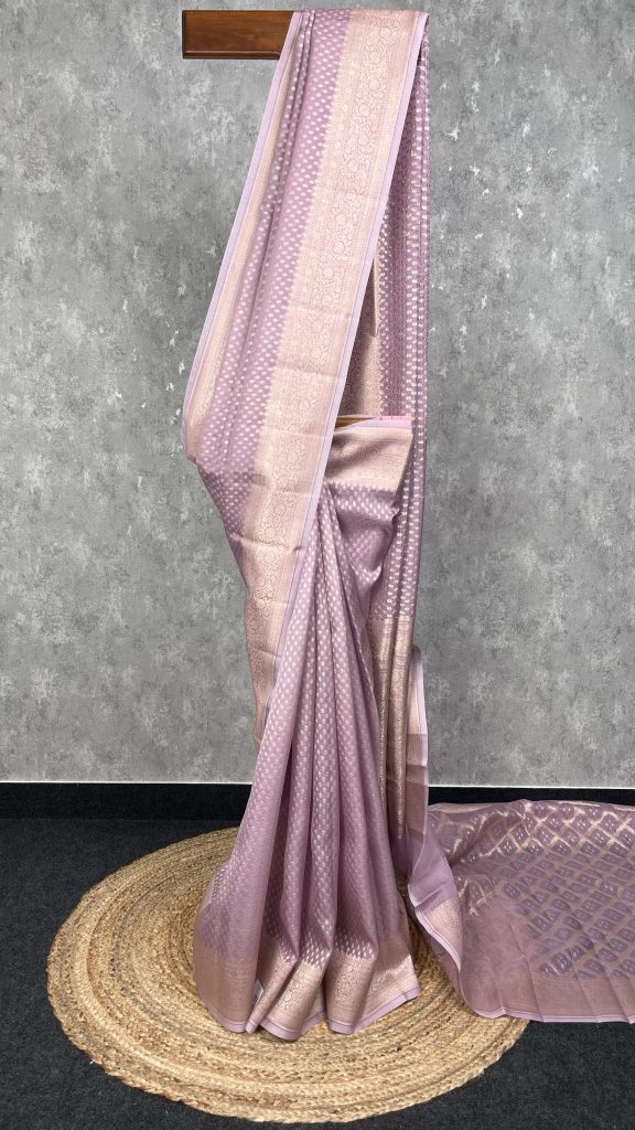 SILK ORGANZA WATER ZARI BANARASI SAREE