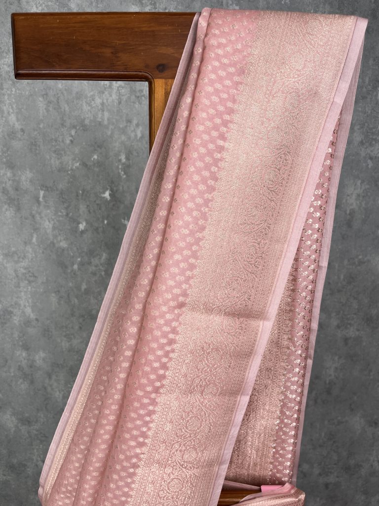 SILK ORGANZA WATER ZARI BANARASI SAREE - Image 2