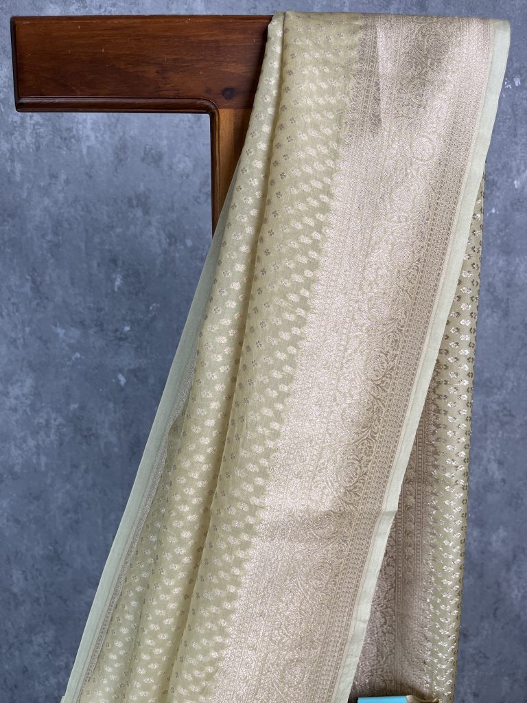 SILK ORGANZA WATER ZARI BANARASI SAREE - Image 2