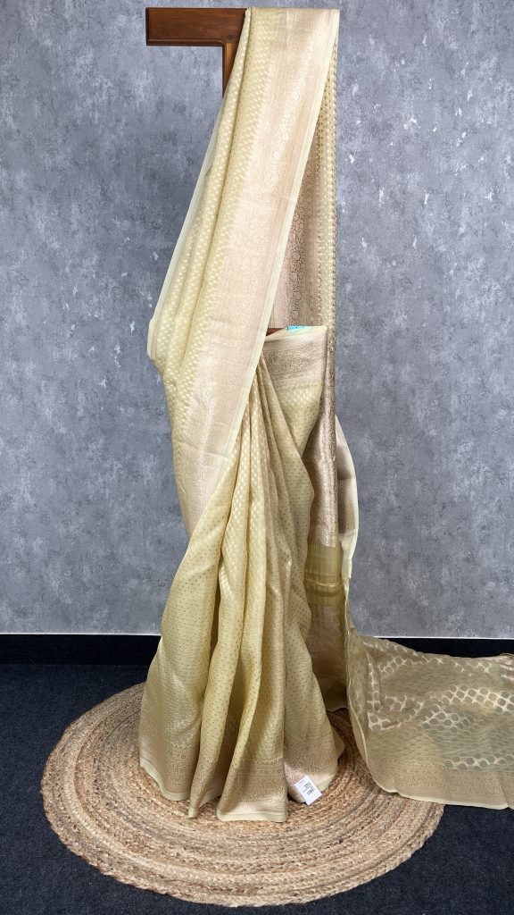 SILK ORGANZA WATER ZARI BANARASI SAREE