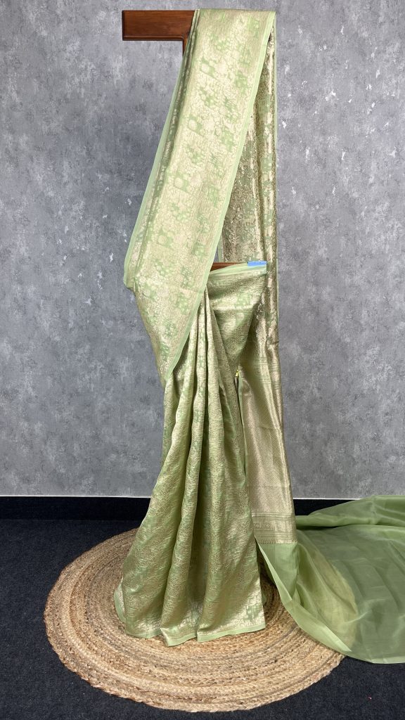 SILK ORGANZA WATER ZARI BANARASI SAREE