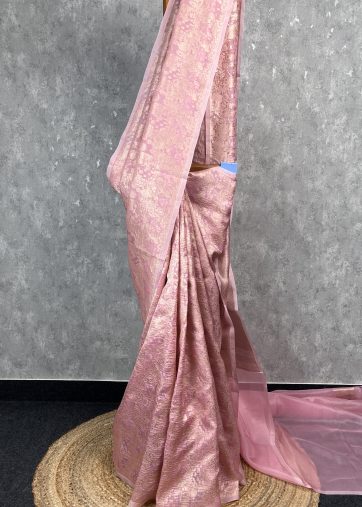 SILK ORGANZA WATER ZARI BANARASI SAREE