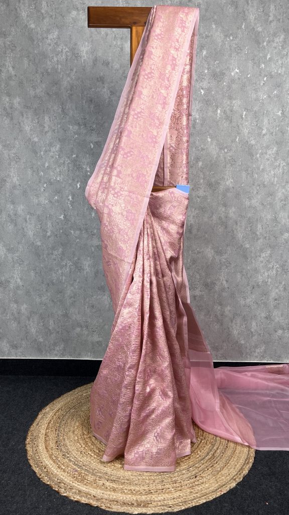 SILK ORGANZA WATER ZARI BANARASI SAREE