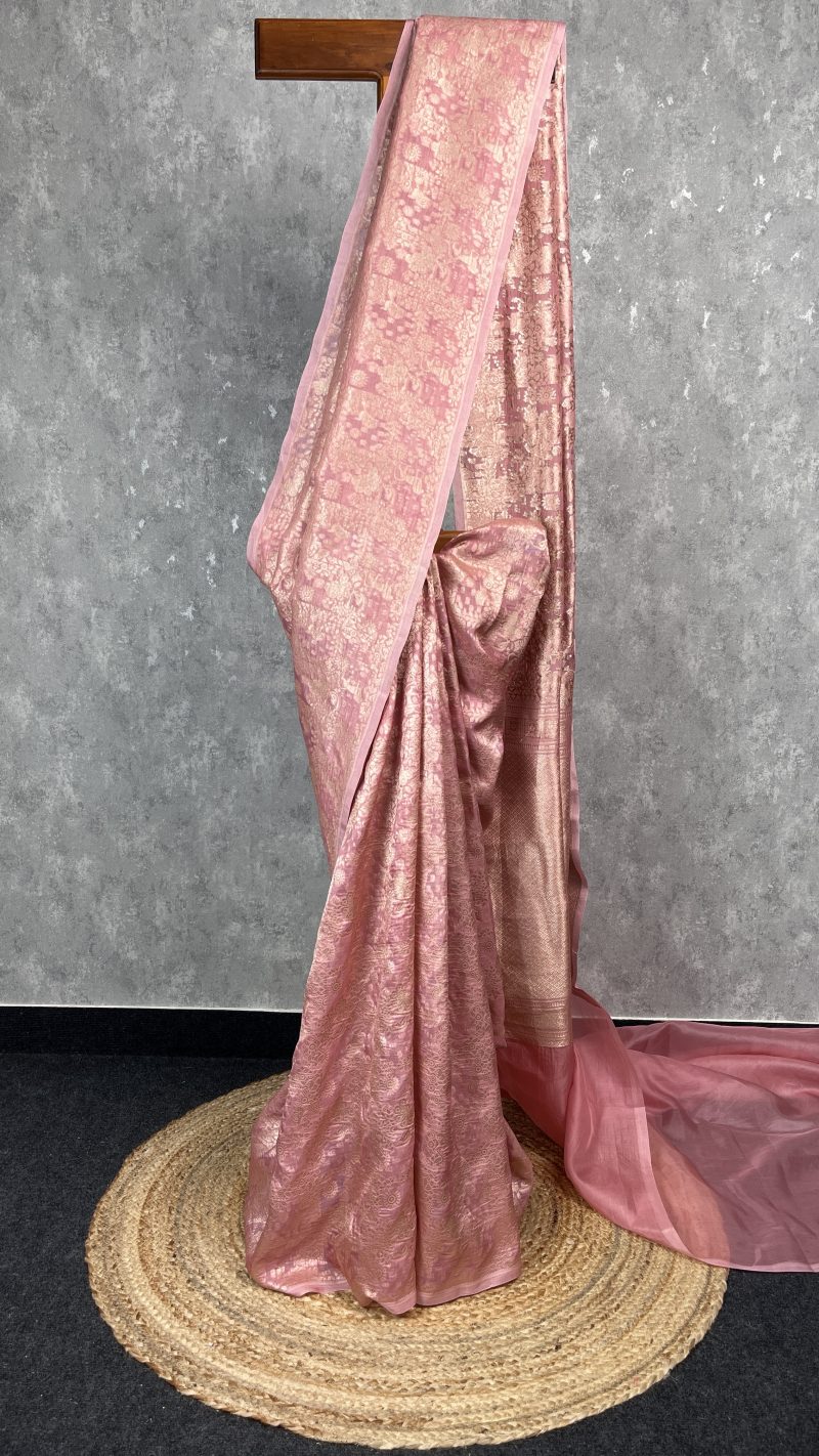 SILK ORGANZA WATER ZARI BANARASI SAREE