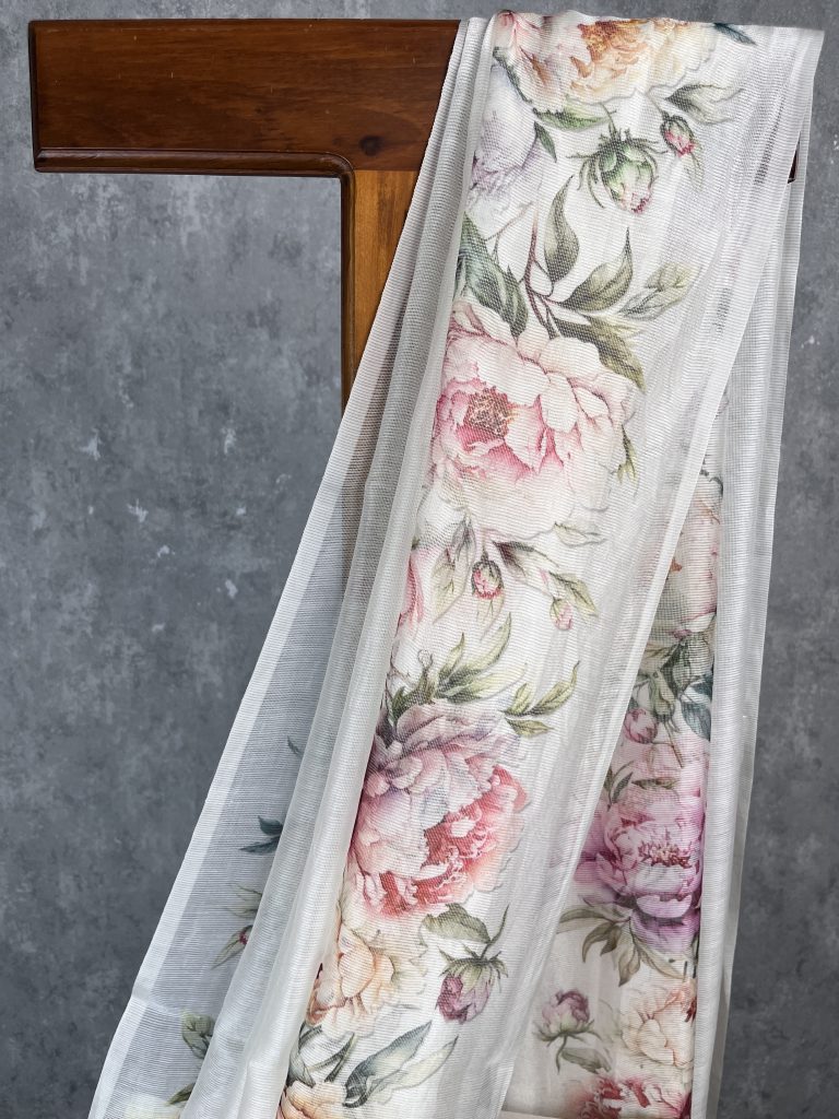 KOTA LINEN PRINTED SAREE - Image 2