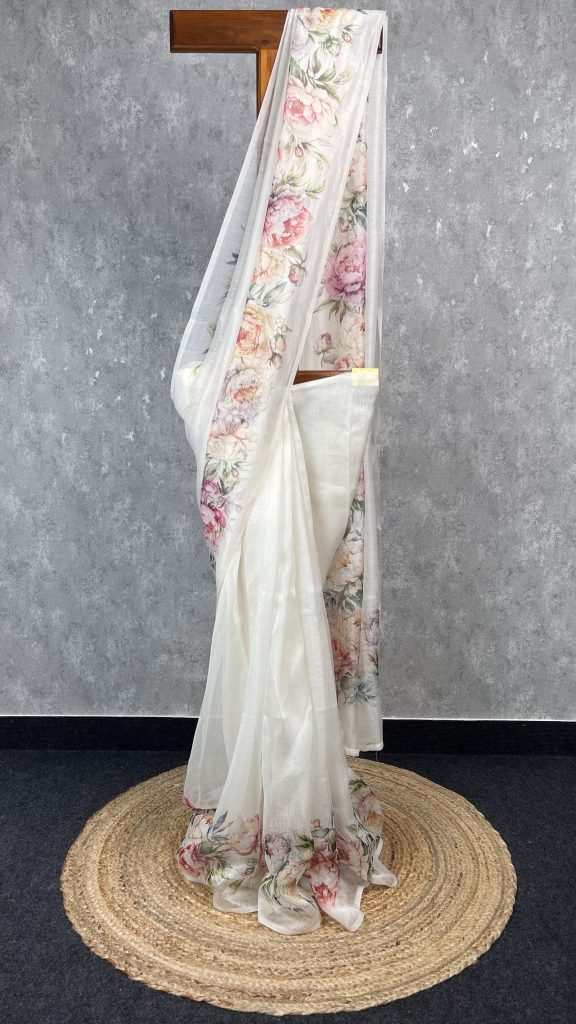 KOTA LINEN PRINTED SAREE