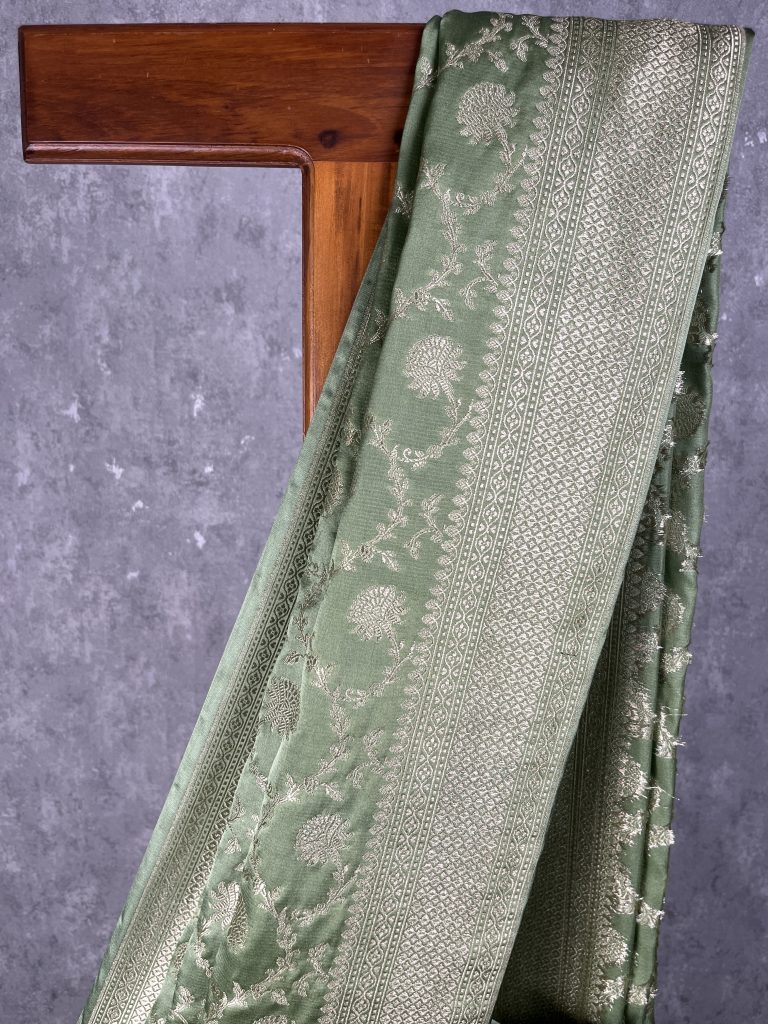 SEMI SILK BANARASI SAREE - Image 2