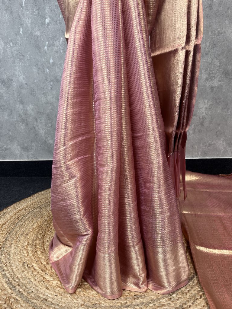 SEMI TISSUE BANARASI SAREE - Image 3