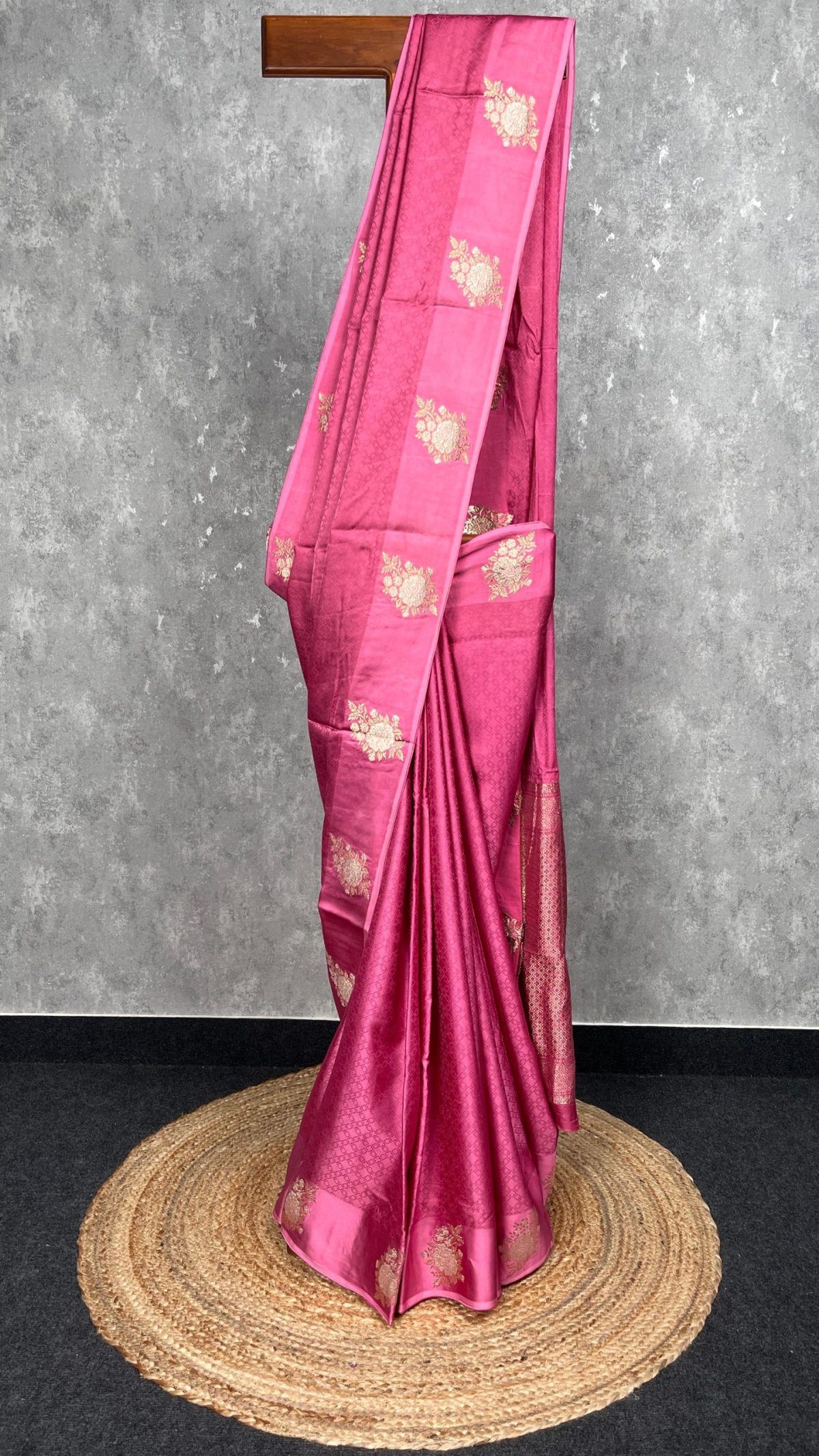 VISCOSE SATIN SILK BANARASI SAREE