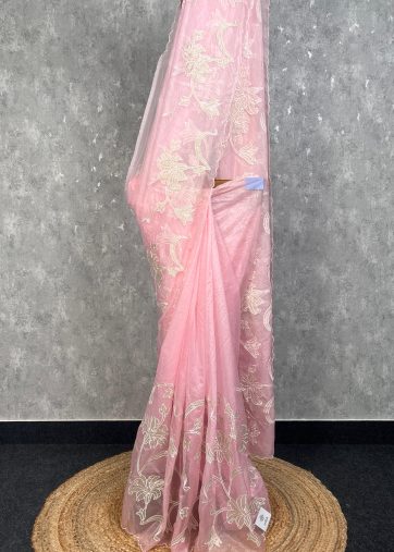 ORGANZA APPLIQUE SAREE