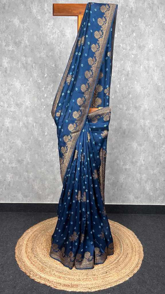 SEMI TUSSAR RAW SILK BANARASI SAREE