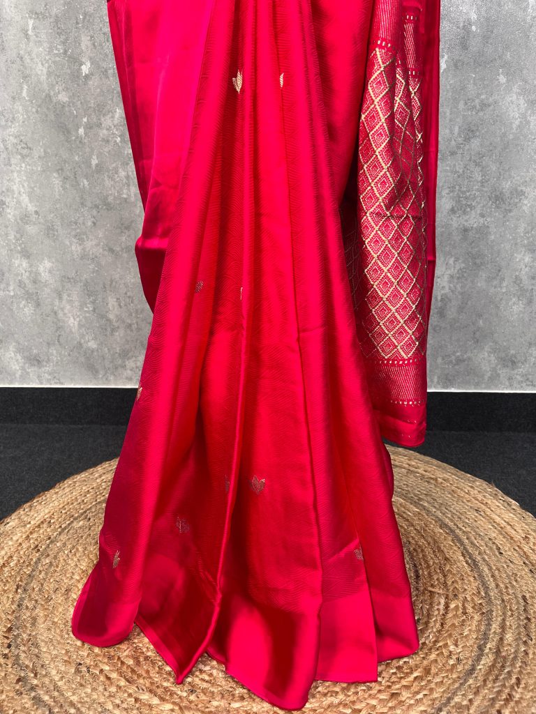 SATIN SILK BANARASI SAREE - Image 3