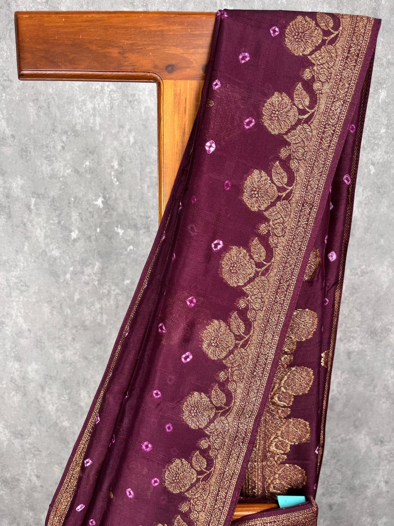 SEMI TUSSAR RAW SILK BANARASI SAREE - Image 2