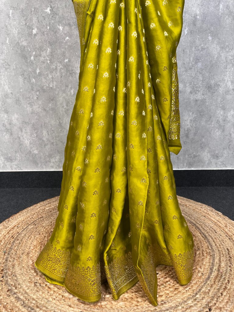 SATIN SILK BANARASI SAREE - Image 3