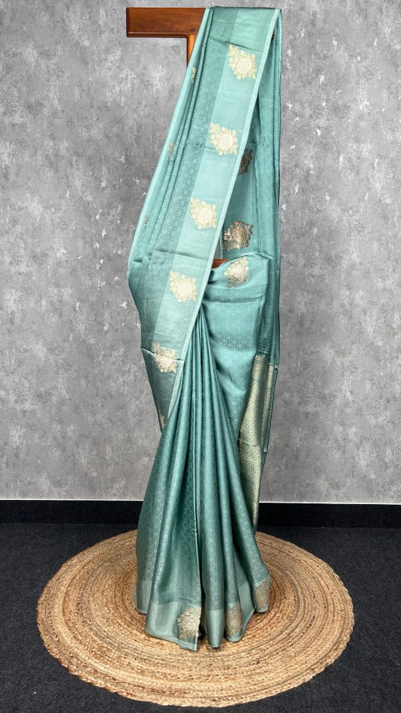 VISCOSE SATIN SILK BANARASI SAREE