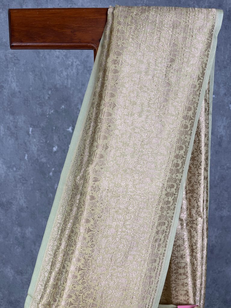 SILK ORGANZA WATER ZARI BANARASI SAREE - Image 2