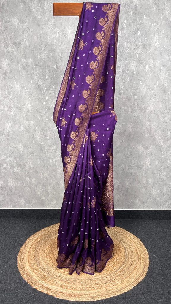 SEMI TUSSAR RAW SILK BANARASI SAREE