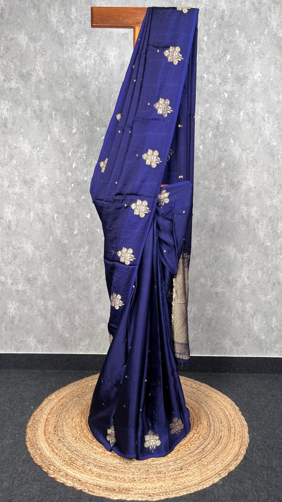 VISCOSE SATIN SILK BANARASI SAREE