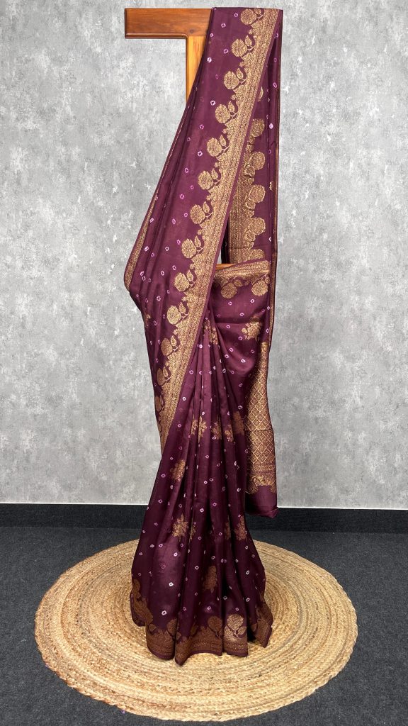 SEMI TUSSAR RAW SILK BANARASI SAREE